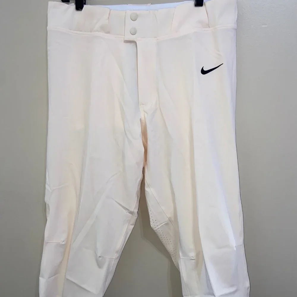 Men's Nike Team Vapor Select Baseball Pants CQ6670-120 Bone $80 Size NEW